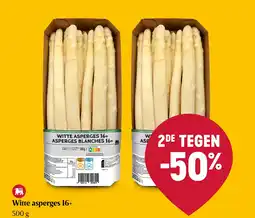 Delhaize Witte asperges 16+ aanbieding