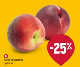 Delhaize Perzik of nectarine aanbieding