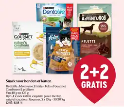 Delhaize Snack voor honden of katten aanbieding