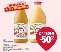 Delhaize Vers vruchtensap aanbieding
