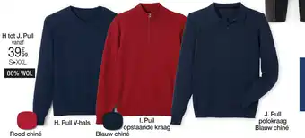 Damart Pull V-hats, opstaande kraag, polokraag Blauw chine aanbieding