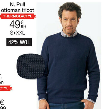 Damart Pull ottoman tricot aanbieding