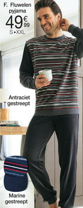 Damart Fluwelen pyjama aanbieding