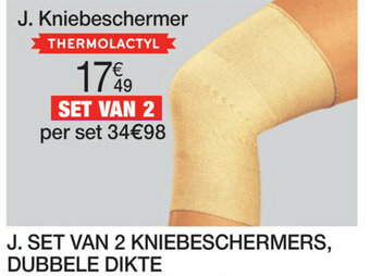Set van 2 Kniebeschermers, Dubbele dikte