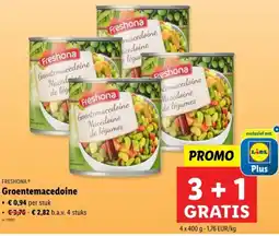 Lidl Freshona groentemacedoine aanbieding