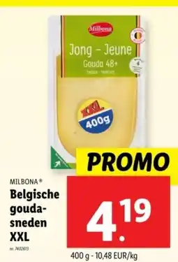 Lidl Milbona belgische goudasneden xxl aanbieding