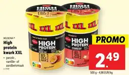 Lidl Milbona high protein kwark xxl aanbieding