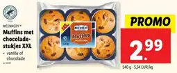 Lidl Mcennedy muffins met chocolade stukjes xxl aanbieding