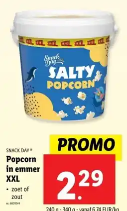 Lidl Snack day popcorn in emmer xxl aanbieding