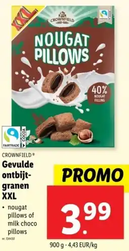 Lidl Crownfield gevulde ontbijtgranen xxl aanbieding