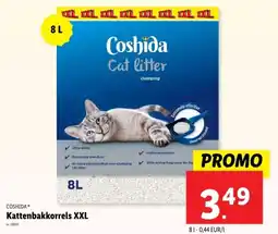 Lidl Coshida kattenbakkorrels XXL aanbieding
