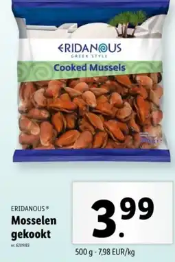 Lidl Eridanous mosselen gekookt aanbieding