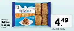 Lidl Eridanous baklava in siroop aanbieding