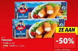 Lidl Iglo fishsticks aanbieding