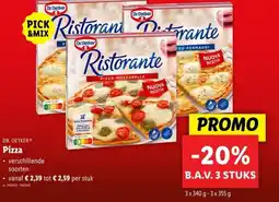 Lidl Dr Oetker pizza aanbieding