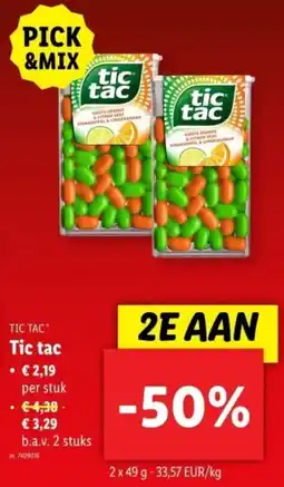 Lidl Tic tac aanbieding