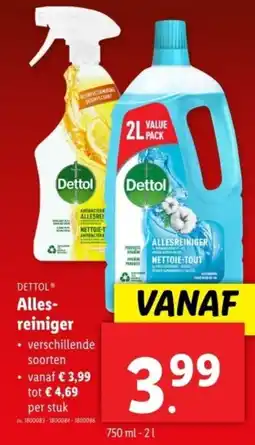 Lidl Dettol allesreiniger aanbieding