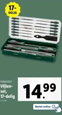 Lidl Parkside vijlenset 17-delig aanbieding