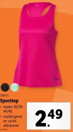 Lidl Crivit sporttop aanbieding