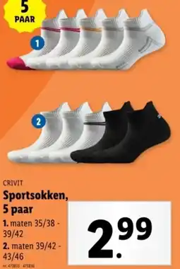 Lidl Crivit sportsokken aanbieding