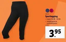 Lidl Crivit sportlegging aanbieding