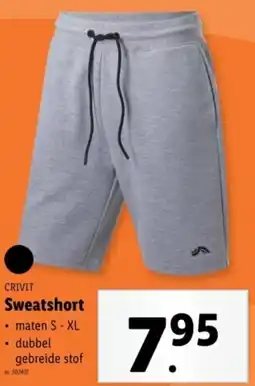 Lidl CRIVIT Sweatshort aanbieding