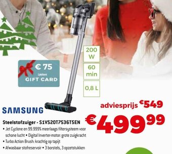 Samsung Steelstofzuiger - S1VS20T7536T5EN