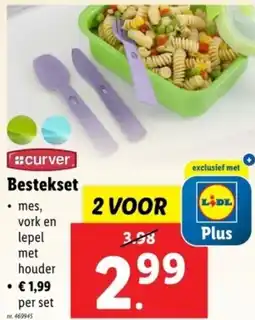 Lidl Curver bestekset aanbieding