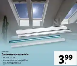 Lidl Parkside zonnewerende raamfolie aanbieding