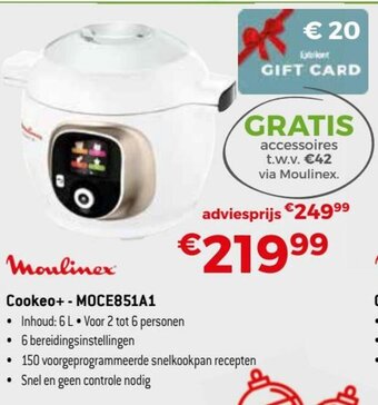 Exellent Moulinex Cookeo+- MOCE851A1 aanbieding