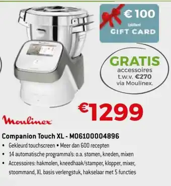 Exellent Moulinex Companion Touch XL- M06100004896 aanbieding