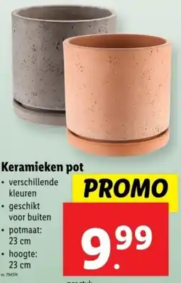 Lidl Keramieken pot aanbieding