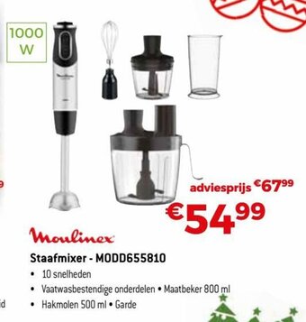 Exellent Moulinex Staafmixer - MODD655810 aanbieding