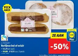 Lidl Le patissier berlijnse bol of eclair aanbieding