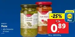 Lidl Baresa pesto aanbieding