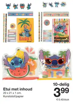 Zeeman Etui met inhoud aanbieding