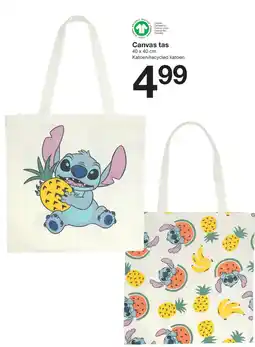 Zeeman Canvas tas aanbieding
