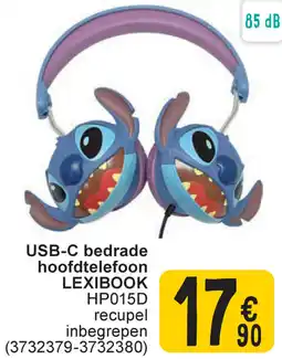 Cora Usb-c bedrade hoofdtelefoon lexibook HP015D aanbieding