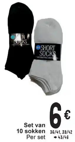 Cora Set van 10 sokken aanbieding