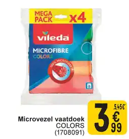 Cora Vileda microvezel vaatdoek colors aanbieding