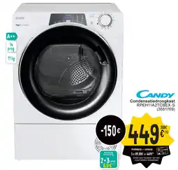 Cora Candy condensatiedroogkast RPEH11A2TCBEX-S aanbieding