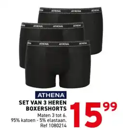 Trafic Athena set van 3 heren boxershorts aanbieding