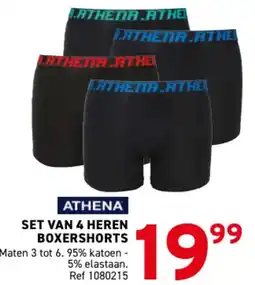 Trafic Athena set van 4 heren boxershorts aanbieding