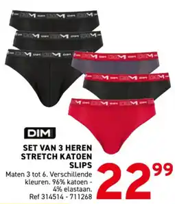 Trafic Dim set van 3 heren stretch katoen slips aanbieding