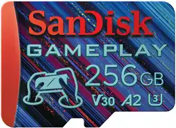 Coolblue SanDisk MicroSDXC Gameplay 256 Go 130 Mo/s aanbieding