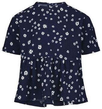 HEMA Kindertop Bloem Donkerblauw (donkerblauw)
