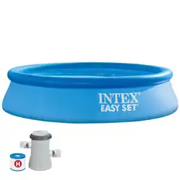 Decathlon Intex opblaaszwembad met pomp 28108NP Easy 244 x 61 cm aanbieding