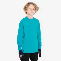 Decathlon Keepershirt voetbal kinderen F100 turquoise aanbieding