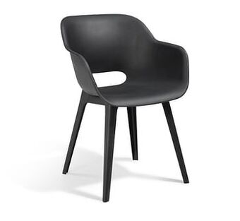 Brico Allibert tuinstoel Akola grafiet aanbieding