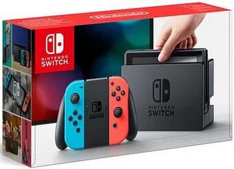 ToyChamp Nintendo Switch Console Rood/Blauw 2019 aanbieding